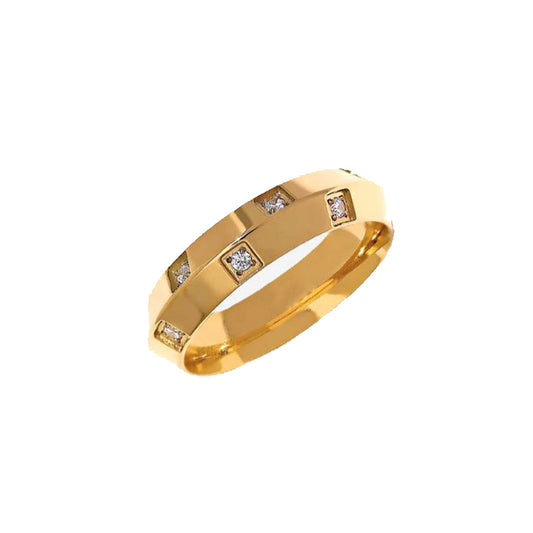 VICEROY. Gold Crystal Geometric Ring