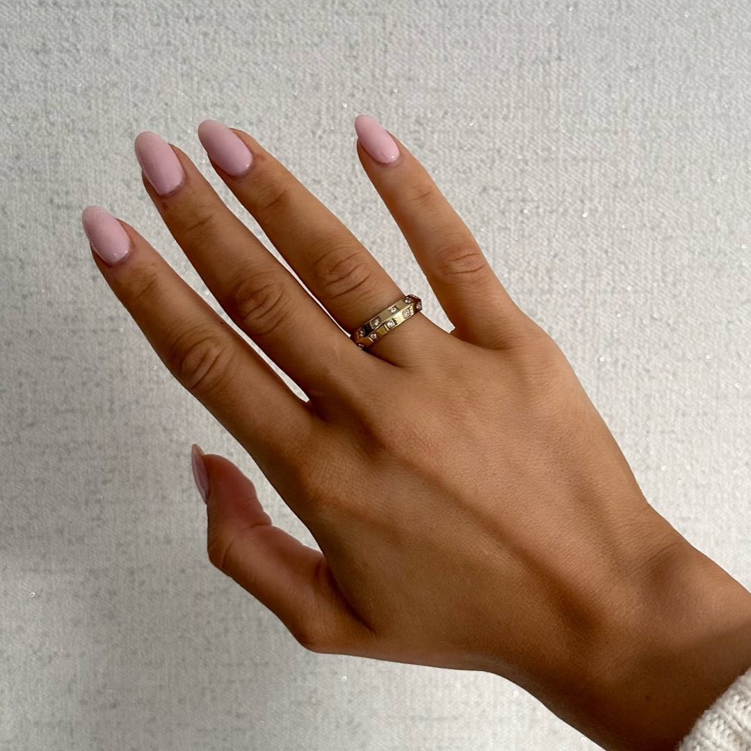 VICEROY. Gold Crystal Geometric Ring