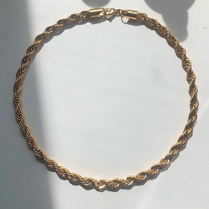 1970. Gold Rope Necklace